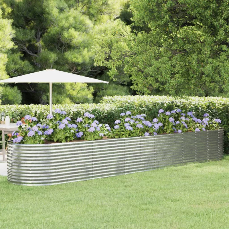 Vidaxl Planning Box 507x100x68 cm in polvere colorata in acciaio rivestito