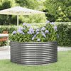 Vidaxl plantenbak 140x140x68 cm gegalvaniseerd staal grijs