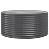 Vidaxl plantenbak 140x140x68 cm gegalvaniseerd staal antracietkleurig