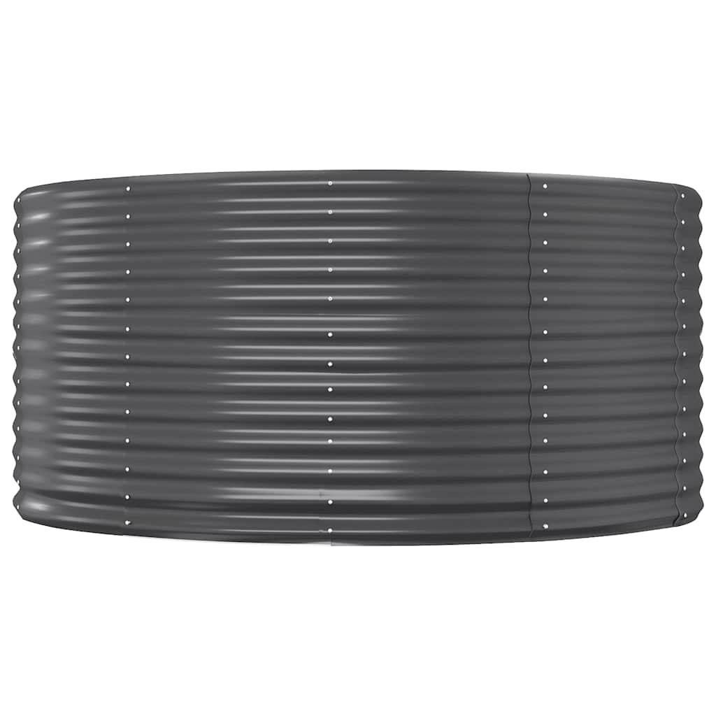 Fioriera Vidaxx 140x140x68 cm in acciaio zincato antracite