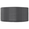 Vidaxl plantenbak 140x140x68 cm gegalvaniseerd staal antracietkleurig