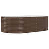 Vidaxl plantenbak 212x140x68 cm gegalvaniseerd staal bruin