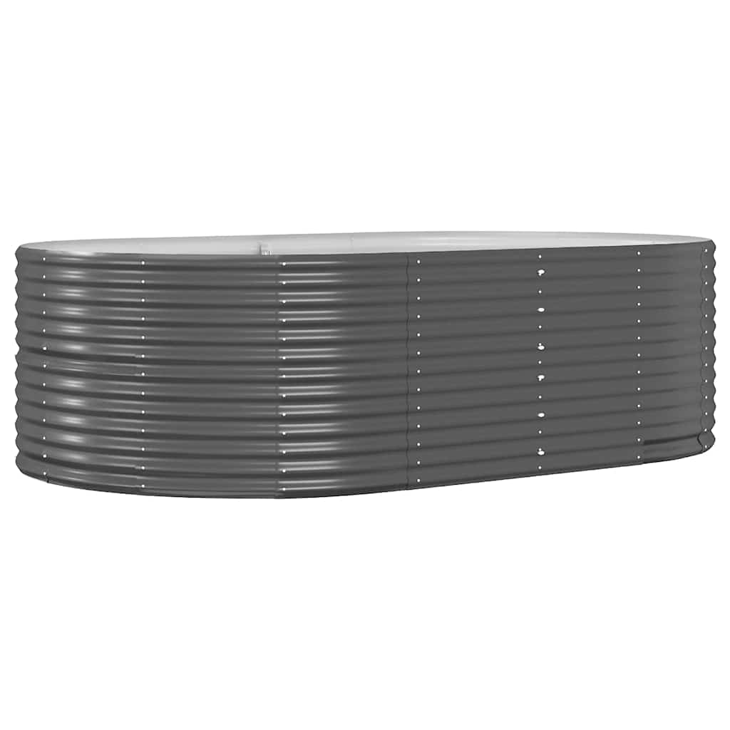 Vidaxx Jardinera elevada antracita 212x140x68 cm acero galvanizado