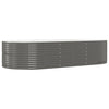 Vidaxx jardinera 291x140x68 cm acero galvanizado gris