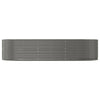 Vidaxx jardinera 291x140x68 cm acero galvanizado gris