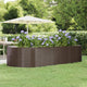 Vidaxx jardinera 291x140x68 cm acero galvanizado marrón