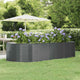 Jardinera vidaxx 291x140x68 cm acero galvanizado antracita