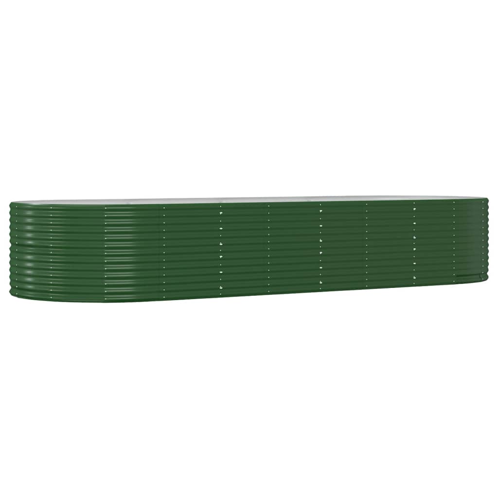 Fioriera Vidaxx 367x140x68 cm in acciaio zincato verde