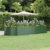 Fioriera Vidaxx 367x140x68 cm in acciaio zincato verde