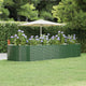 Vidaxx jardinera 367x140x68 cm acero galvanizado verde