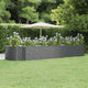 Jardinera vidaxx 447x140x68 cm acero galvanizado antracita