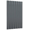 Vidaxl dakpanelen 12 st 60x36 cm gegalvaniseerd staal antracietkleurig