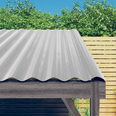 Paneles de techo Vidaxx 12 piezas 60x36 cm acero galvanizado color plata