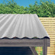 Pannelli per tetto Vidaxx 12 pz 60x36 cm in acciaio zincato color argento