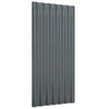 Vidaxl dakpanelen 36 st 80x36 cm gegalvaniseerd staal antracietkleurig