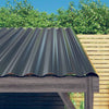 Vidaxl dakpanelen 12 st 100x36 cm gegalvaniseerd staal antracietkleurig