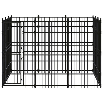 VidaXL Hondenkennel 8,29 m² staal