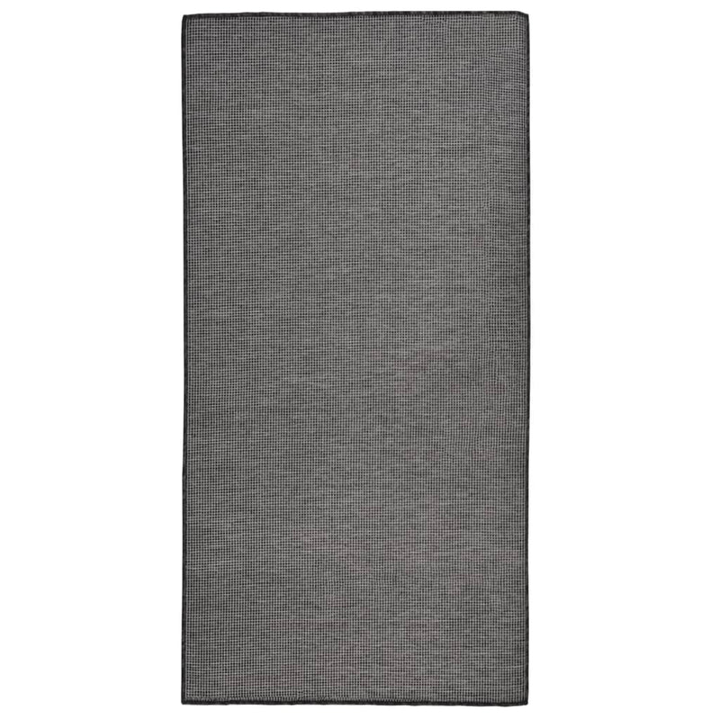 Vidaxl Rug Flat Flat Woven 100x200 cm Gray