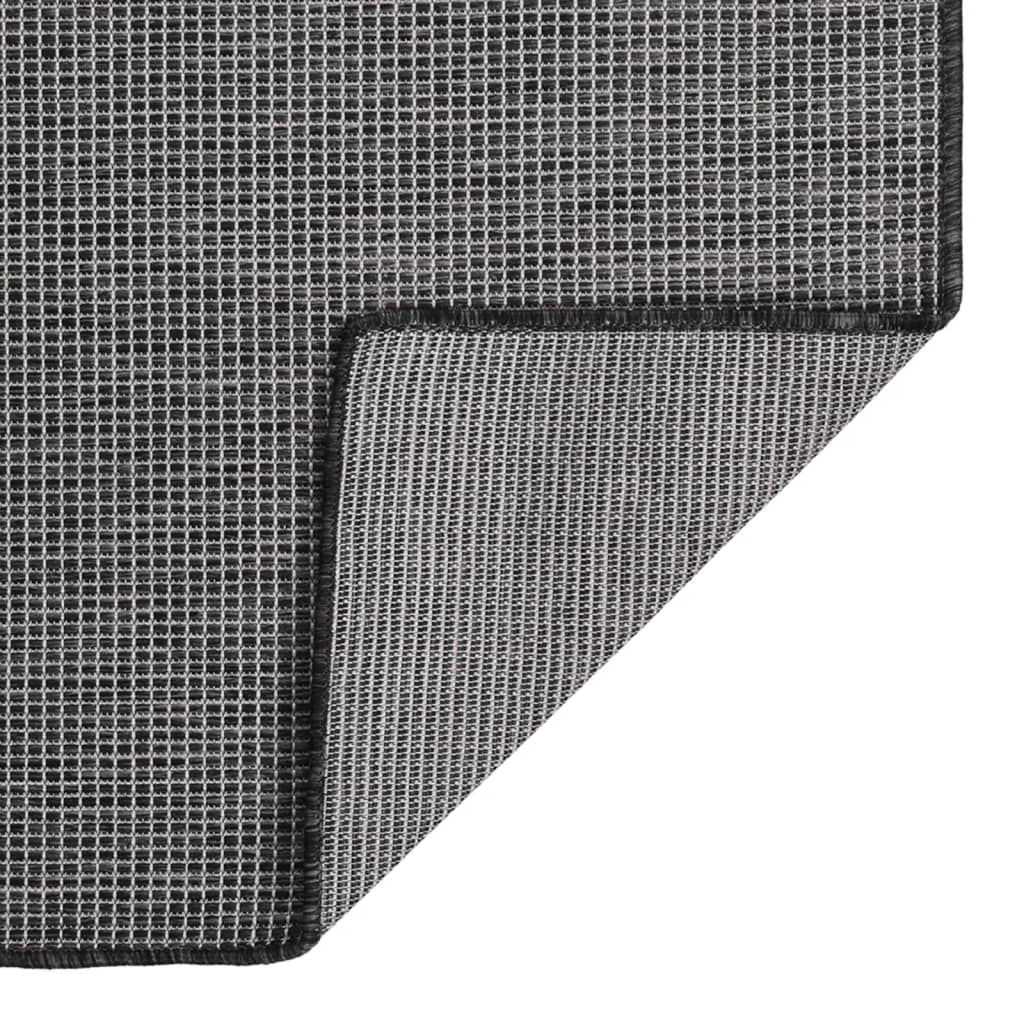 Vidaxl tappeto esterno piatto 120x170 cm grigio