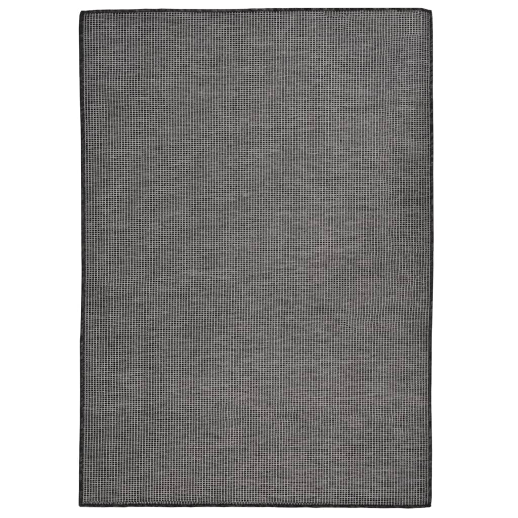 Vidaxl Rug Flat Woven 140x200 cm Gray