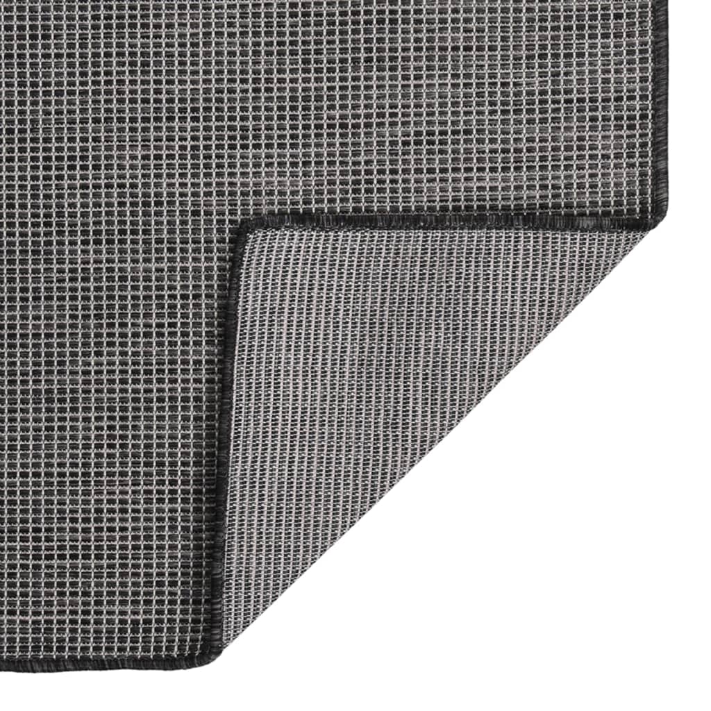 Vidaxl Rug Flat Woven 140x200 cm Gray