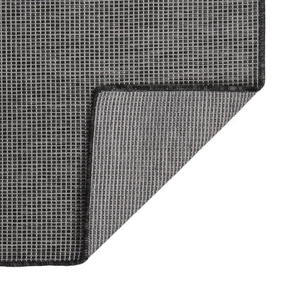 Vidaxl Tappeto esterno piatto -Weoven 200x280 cm grigio