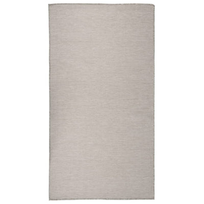 Tappeto esterno vidaxl piatto intrecciato 80x150 cm taupe