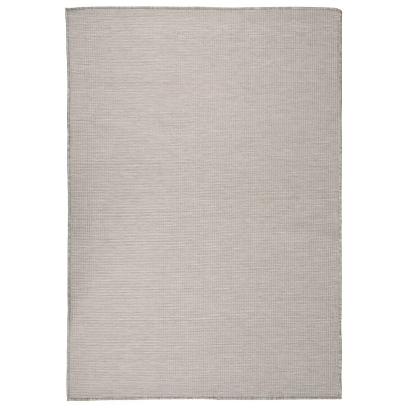 Vidaxl Tappeto esterno piatto intrecciato 160x230 cm taupe
