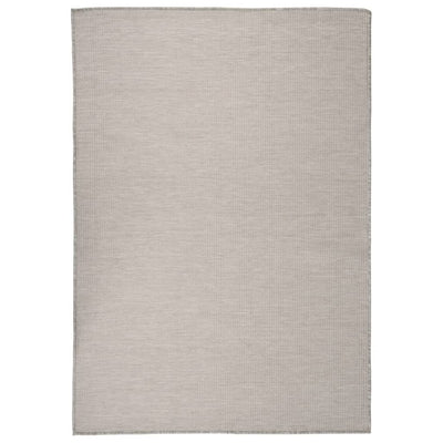 Vidaxl buitenkleed platgeweven 160x230 cm lichtgrijs
