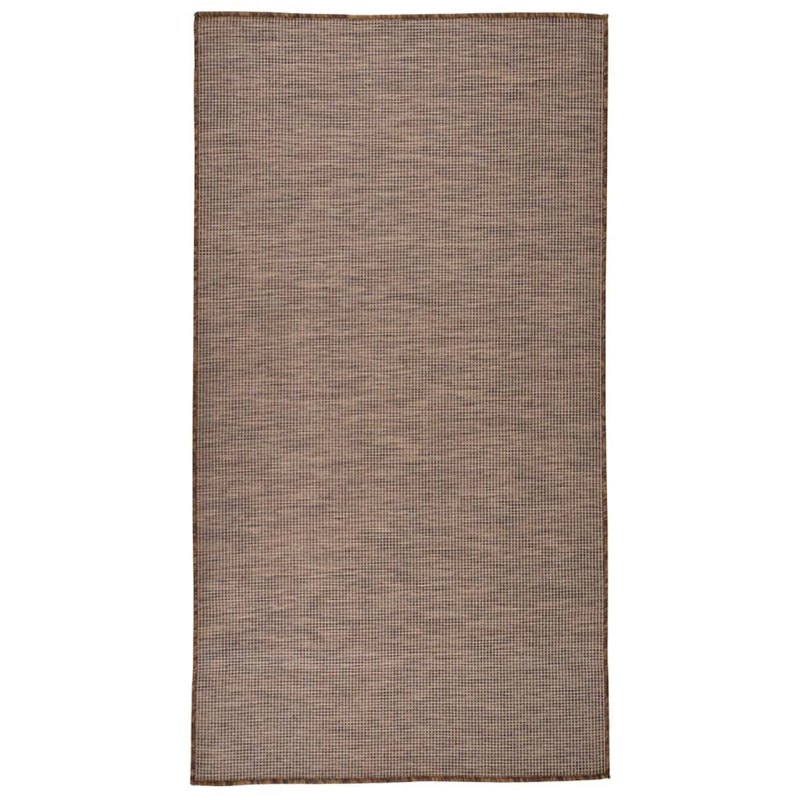 Vidaxl tappeto esterno piatto 80x150 cm marrone