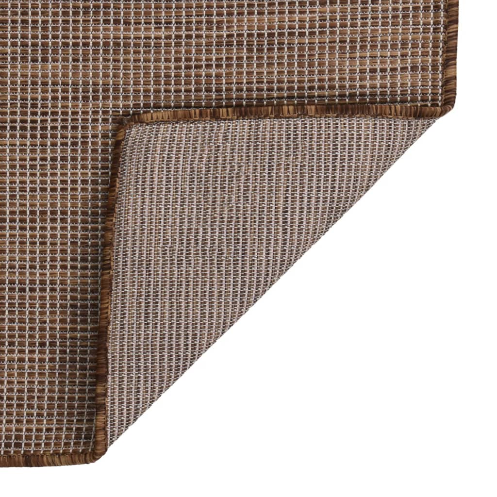 Vidaxl tappeto esterno piatto 80x250 cm marrone