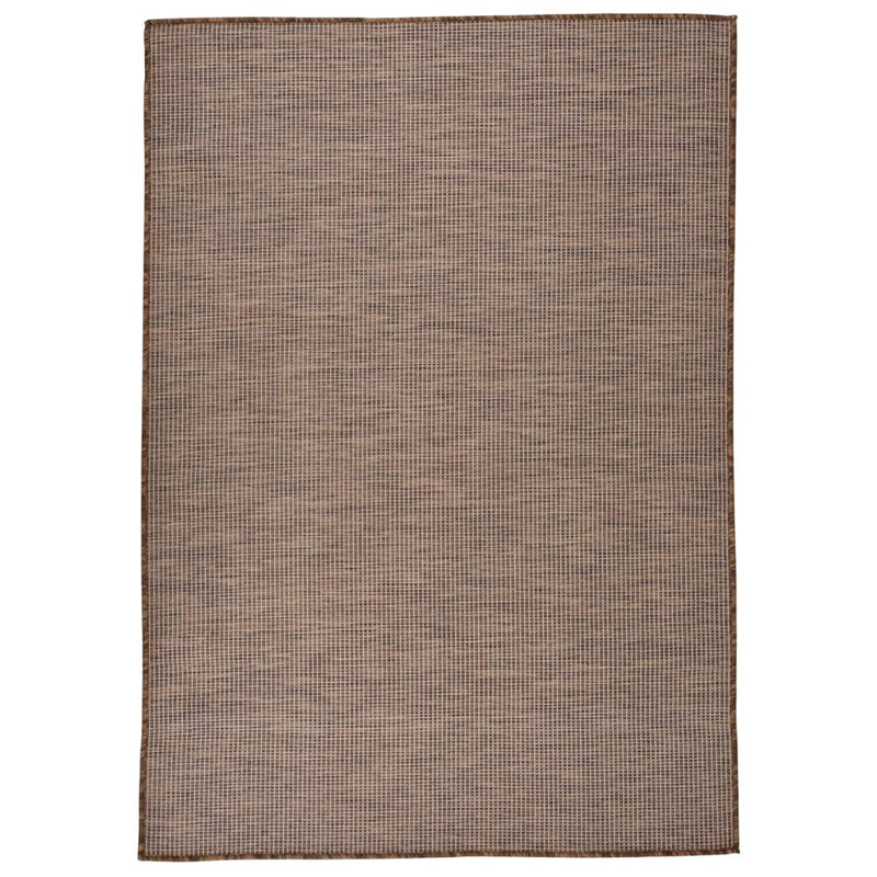 Vidaxl Outside Rug Flat Woven 160x230 cm marrón