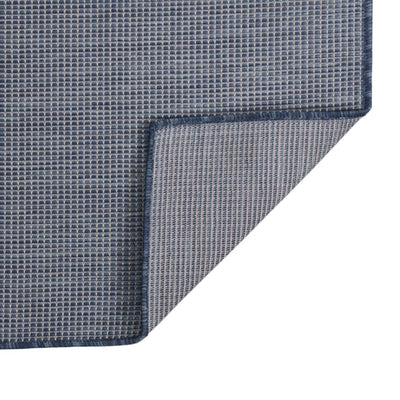 Vidaxl Rug Flat Woven 80x250 cm azul