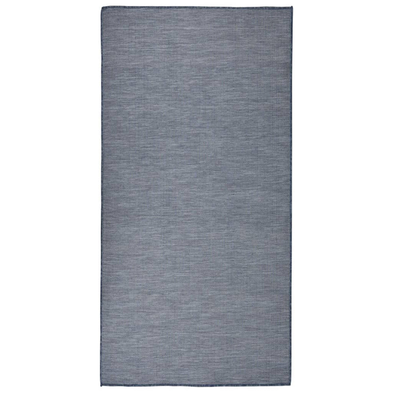Vidaxl Rug Flat Flat 100x200 cm azul