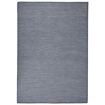 Vidaxl tappeto esterno piatto 140x200 cm blu