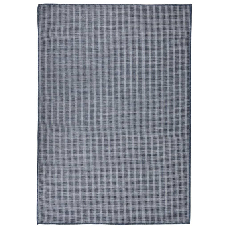 Vidaxl tappeto esterno piatto 140x200 cm blu