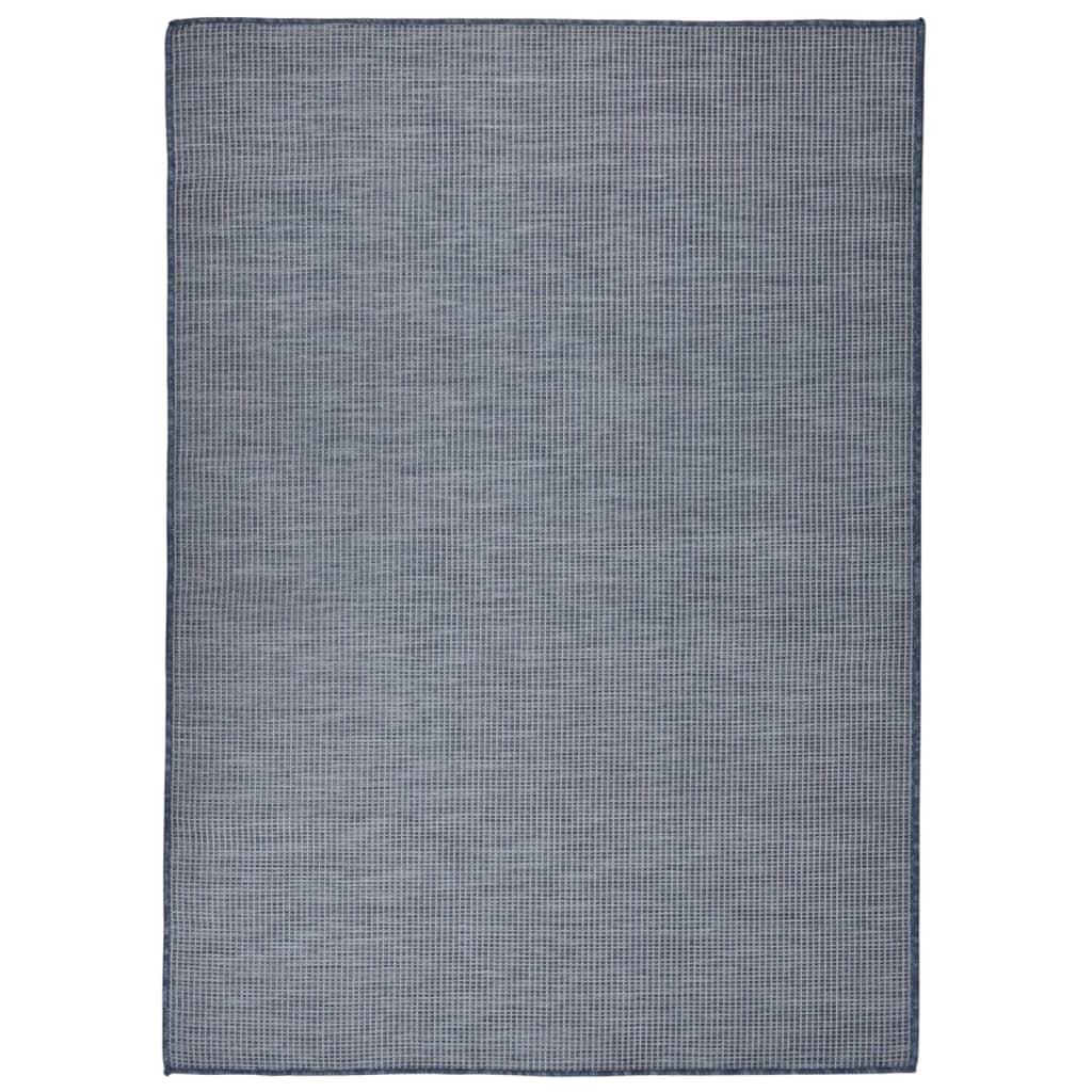 Vidaxl Eut Tappet Flat -Weven 200x280 cm blu