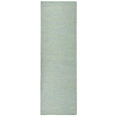 Vidaxl tappeto esterno piatto intrecciato 80x250 cm turchese