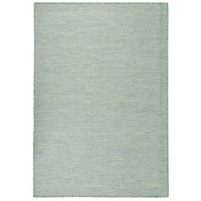 Vidaxl Tappeto esterno piatto intrecciato 160x230 cm turchese