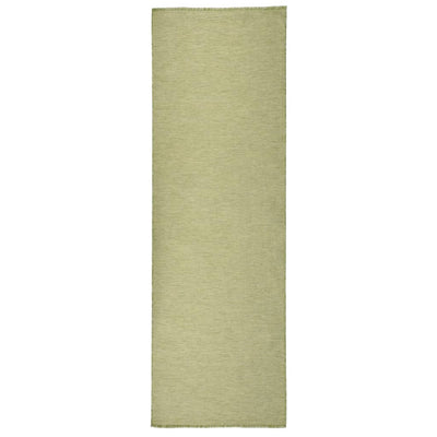 Vidaxl tappeto esterno piatto 80x250 cm verde