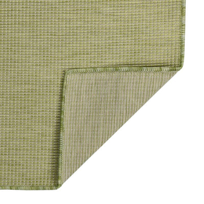 Vidaxl tappeto esterno piatto 80x250 cm verde