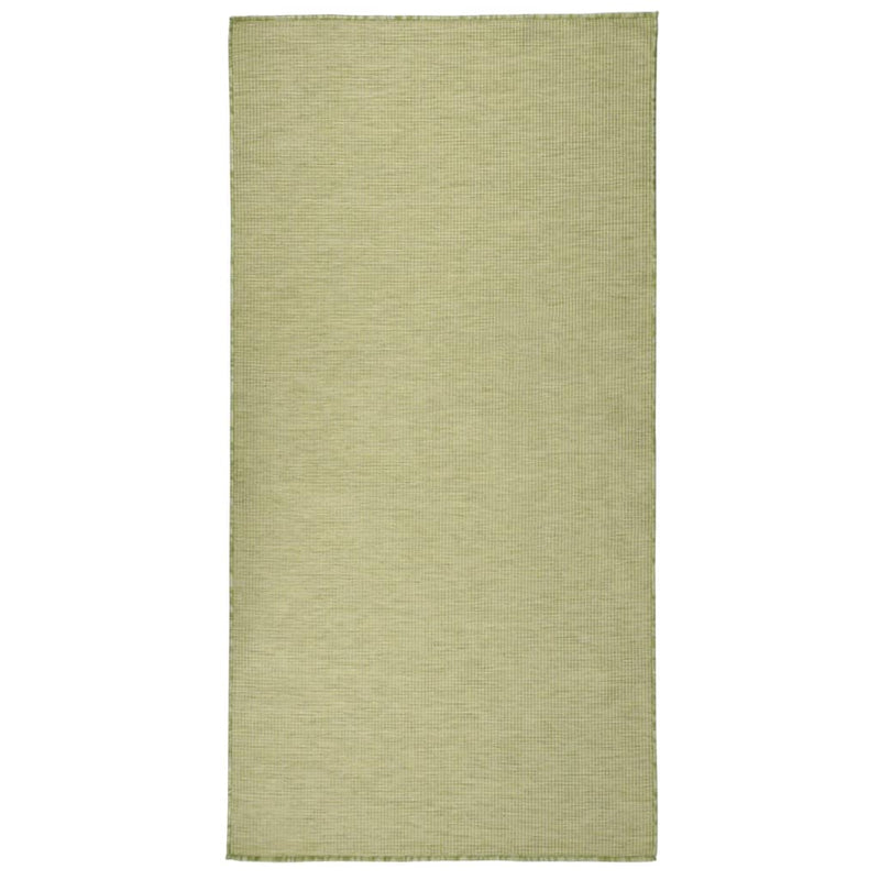 Vidaxl Rug Flat Flat Woven 100x200 cm verde