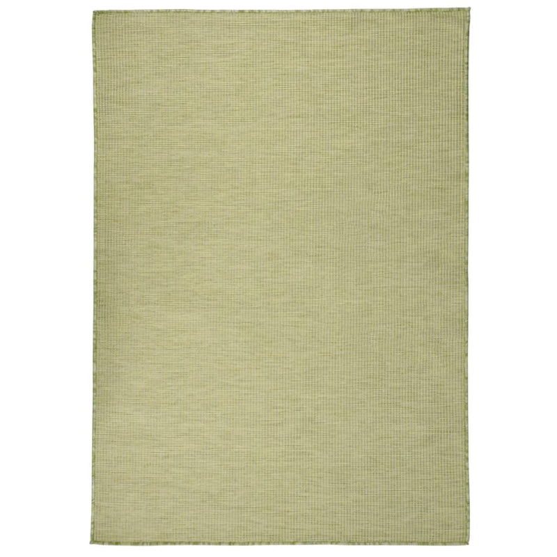 Vidaxl Rug Flat Woven 140x200 cm verde
