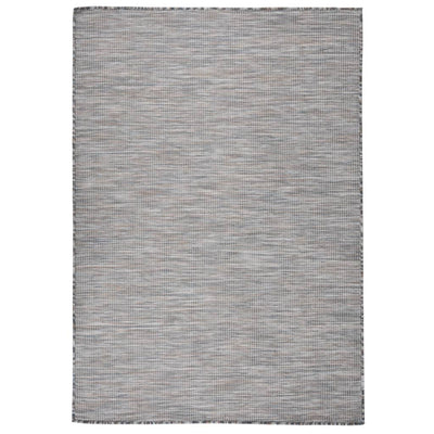 Vidaxl tappeto esterno piatto 160x230 cm marrone e blu