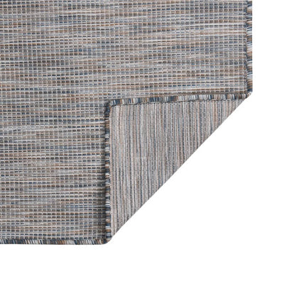 Vidaxl tappeto esterno piatto 160x230 cm marrone e blu