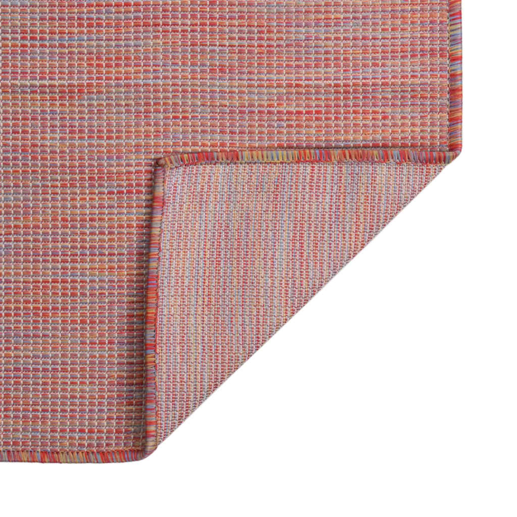 Vidaxl tappeto esterno piatto 160x230 cm rosso