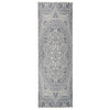 Vidaxl tappeto esterno con pattern piatto -80x250 cm blu