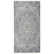 Vidaxl tappeto esterno con pattern piatto -vegno 100x200 cm blu