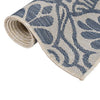 Vidaxl tappeto esterno con pattern piatto -vegno 100x200 cm blu