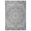 Vidaxl tappeto esterno con motivo intrecciato intrecciato 140x200 cm blu